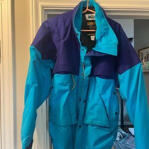 Vintage REI Teal and purple  Gore-Tex Jacket